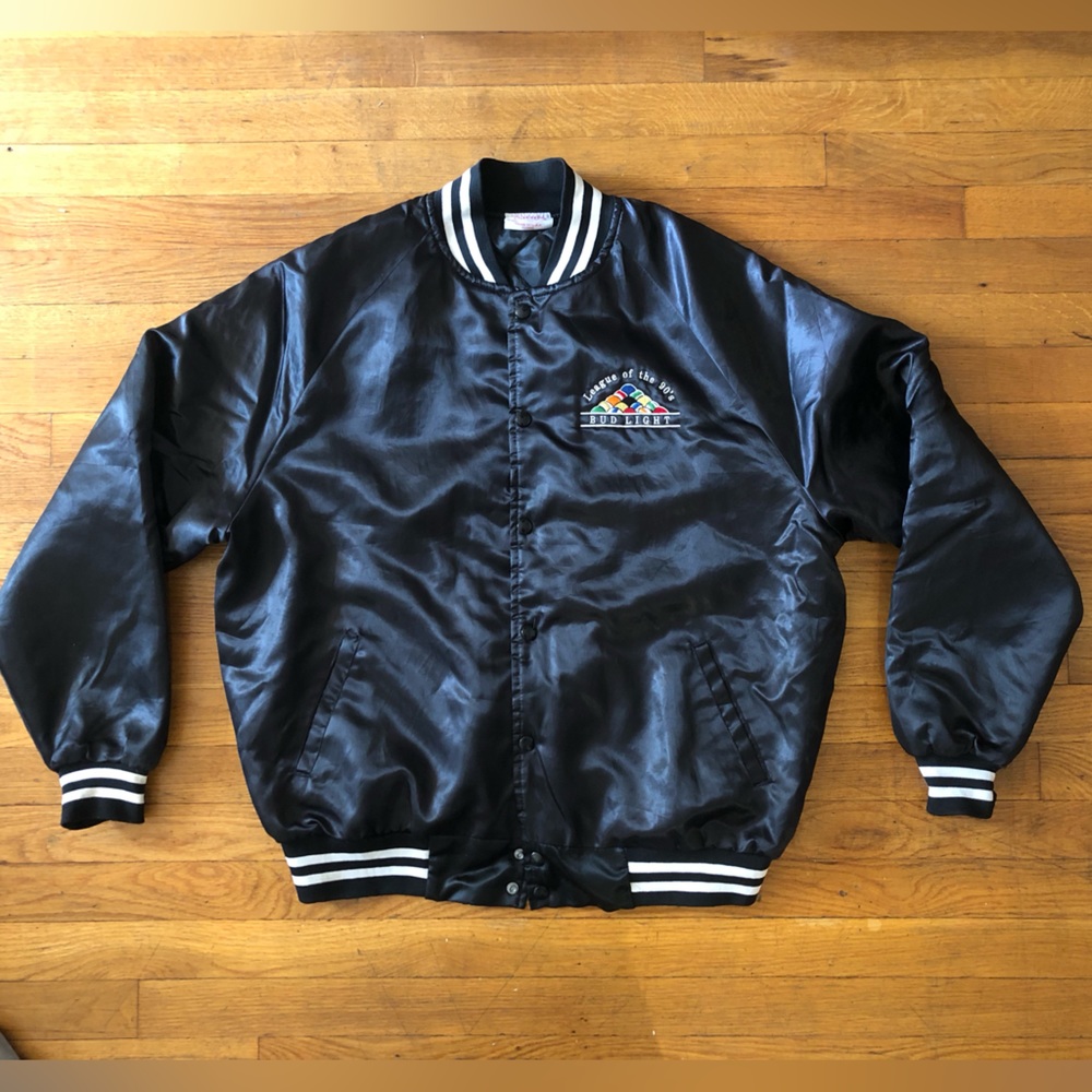 Vintage bud light billiards jacket.